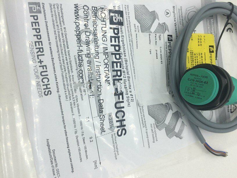 Sensor Switch CJ10-30GK-E2 by Pepperl+Fuchs - New ONE Series - PEPPERL+FUCHS