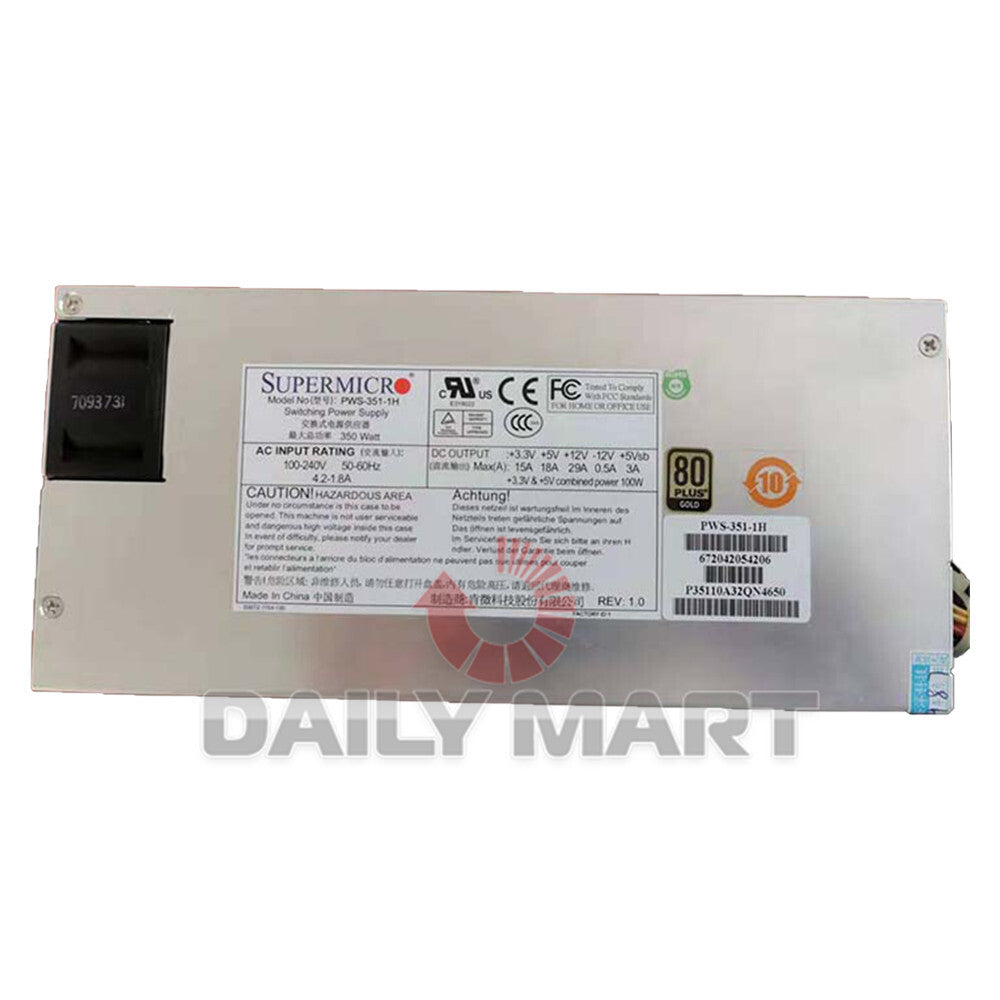 & Tested SUPERMICRO PWS-351-1H Power Supply