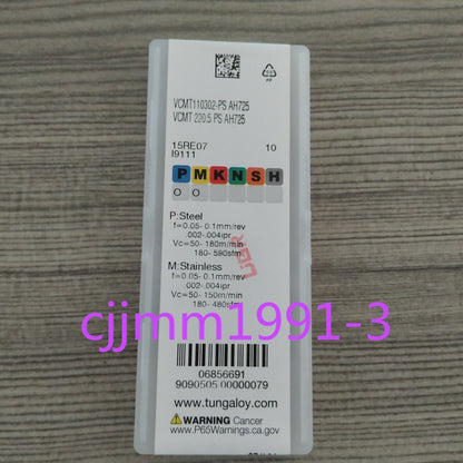 new 10PCS/box Tungaloy CNC blade VCMT110302-PS AH725 - TUNGALOY