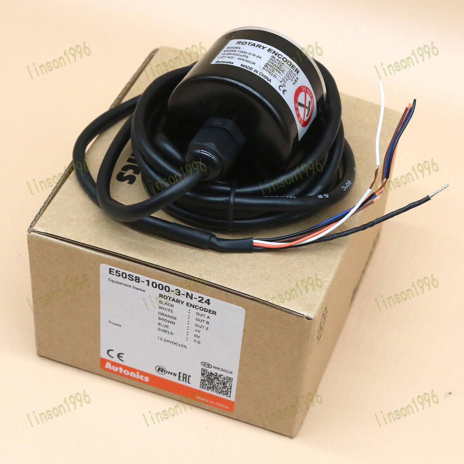 new 1pc  Autonics E50S8-1000-3-N-24 rotary encoder One year Autonics