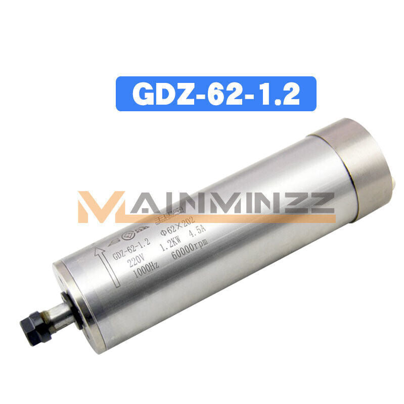 ONE GDZ-62-1.2 High Speed Spindle Motor Water-cooled ER11 220V for Router CNC