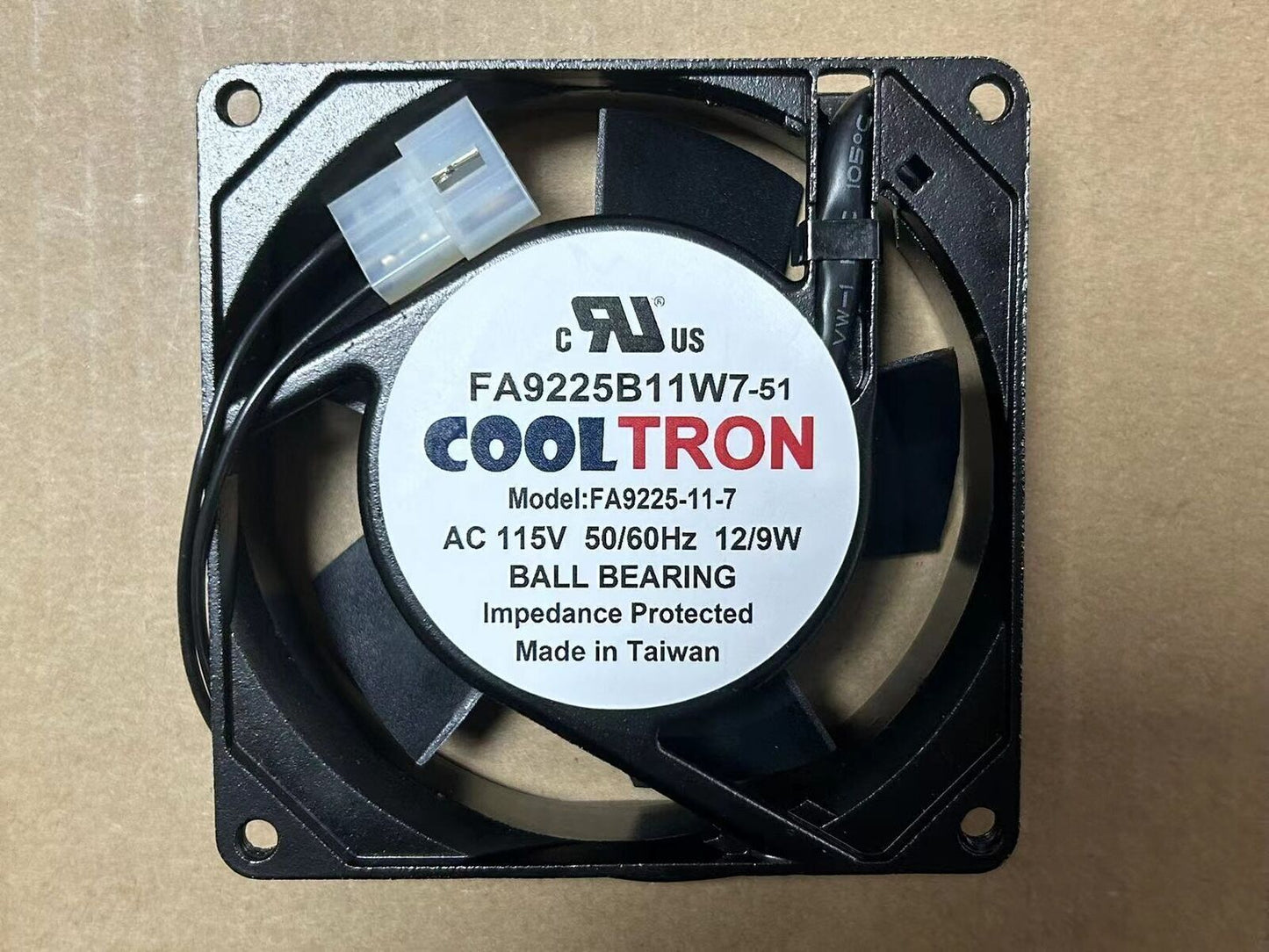 new QTY:1PC COOLTRON FA9225B11W7-51 Fan AC115V 50/60Hz - COOLTRRON