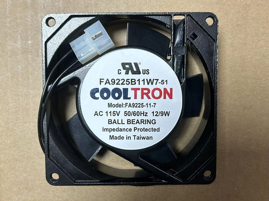 new QTY:1PC COOLTRON FA9225B11W7-51 Fan AC115V 50/60Hz - COOLTRRON
