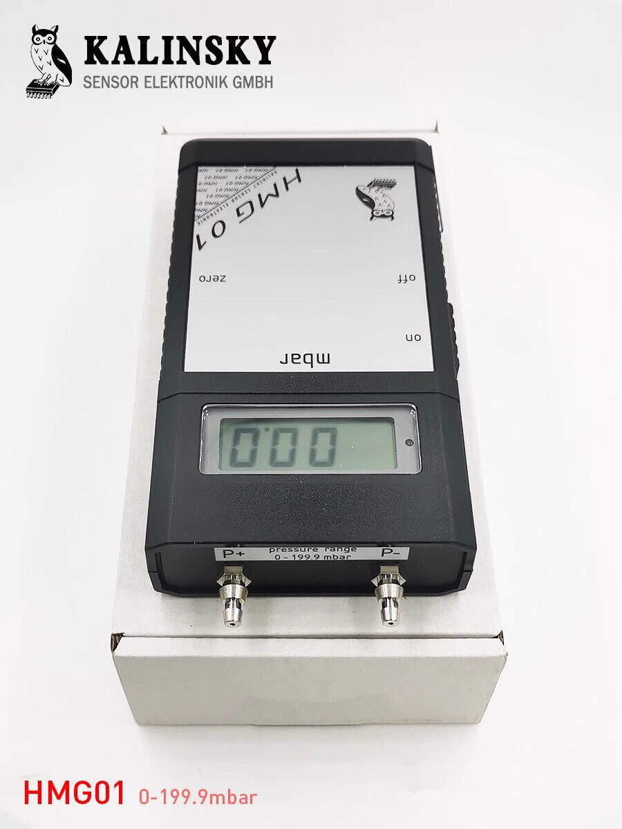 new Kalinsky handheld electronic pressure gauge HMG01 millibar meter Owl 0-199.9mbar - KALINSKY