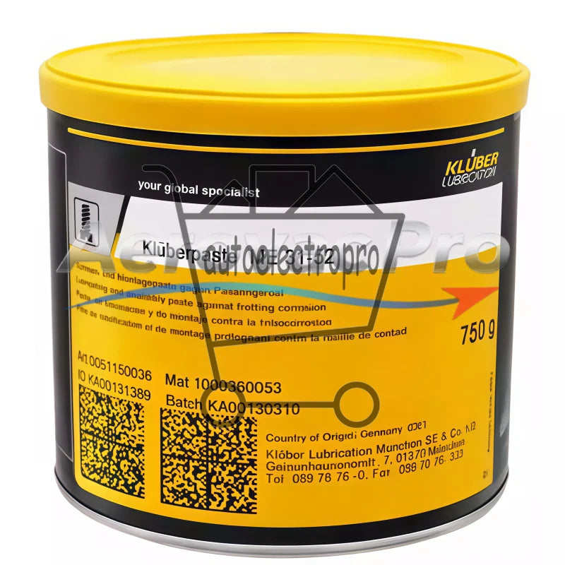 1Pcs Kluber High temperature resistant assembly paste sealing ME 31-52 750g