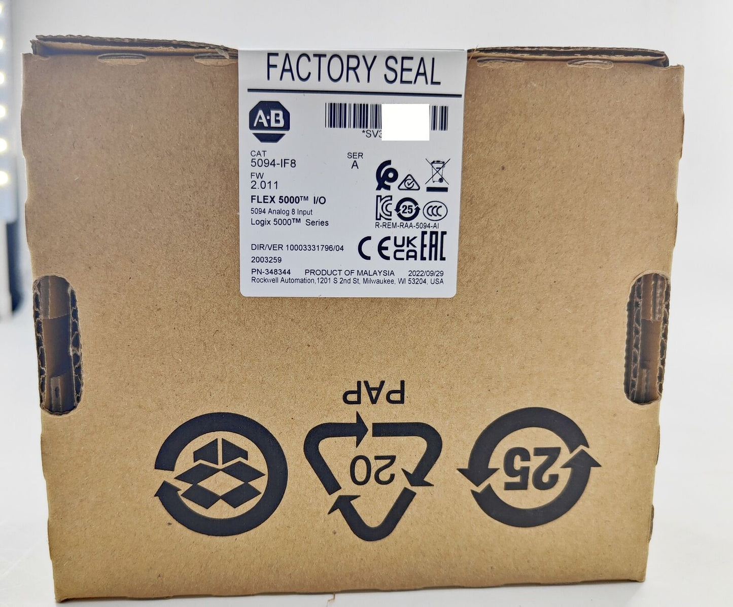 Allen Bradley 5094-IF8 Ser A Flex 5000 Input 8 Current Volt Factory Sealed - ALLEN BRADLEY