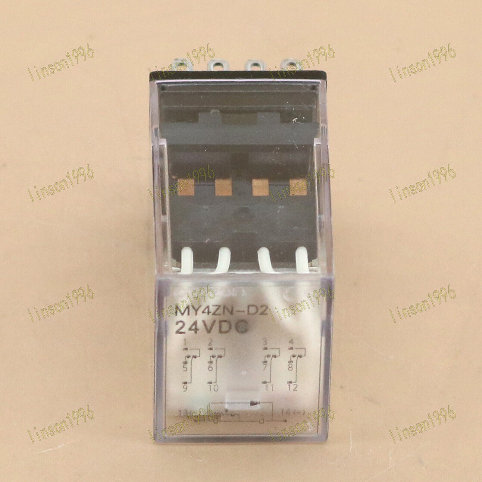 10-PC Box Omron MY4ZN-D2 Relay 24VDC Power Switch - OMRON