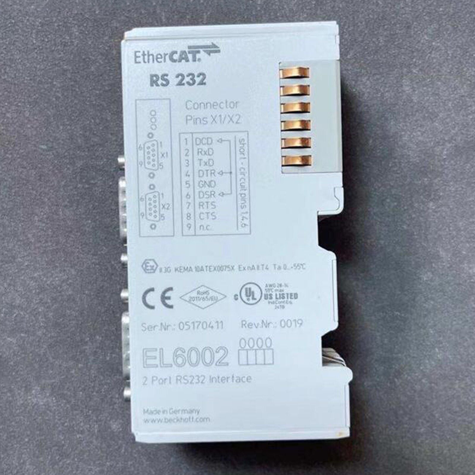 new 1PCS  BECKHOFF EL6002 PLC Communication moudle