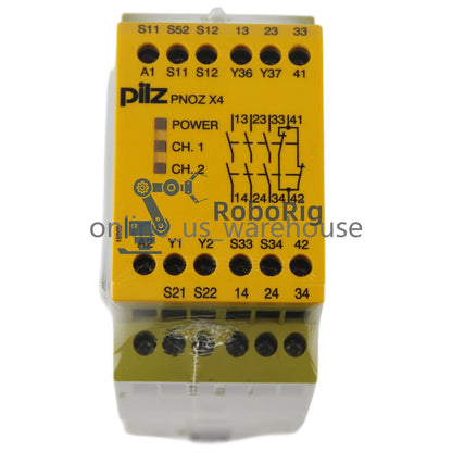 1PCS PILZ 774730 PNOZ X4 24VDC 3n/o 1n/c Safety relay module