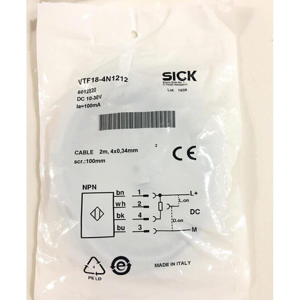 SICK Photoelectric Switch VTF18-4N1212 - SICK