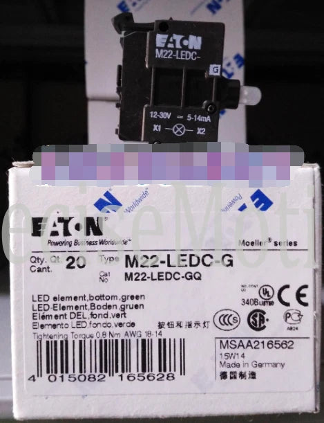 1PC EATON MOELLER M22-LEDC-G free shipping
