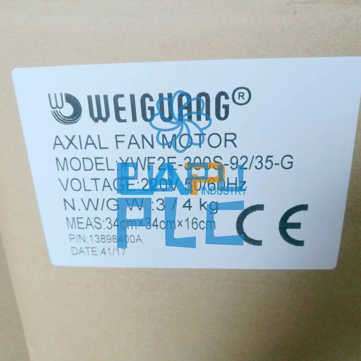 For WEIGUANG YWF2E-300S motor outer rotor cold storage fan condenser axial fan~