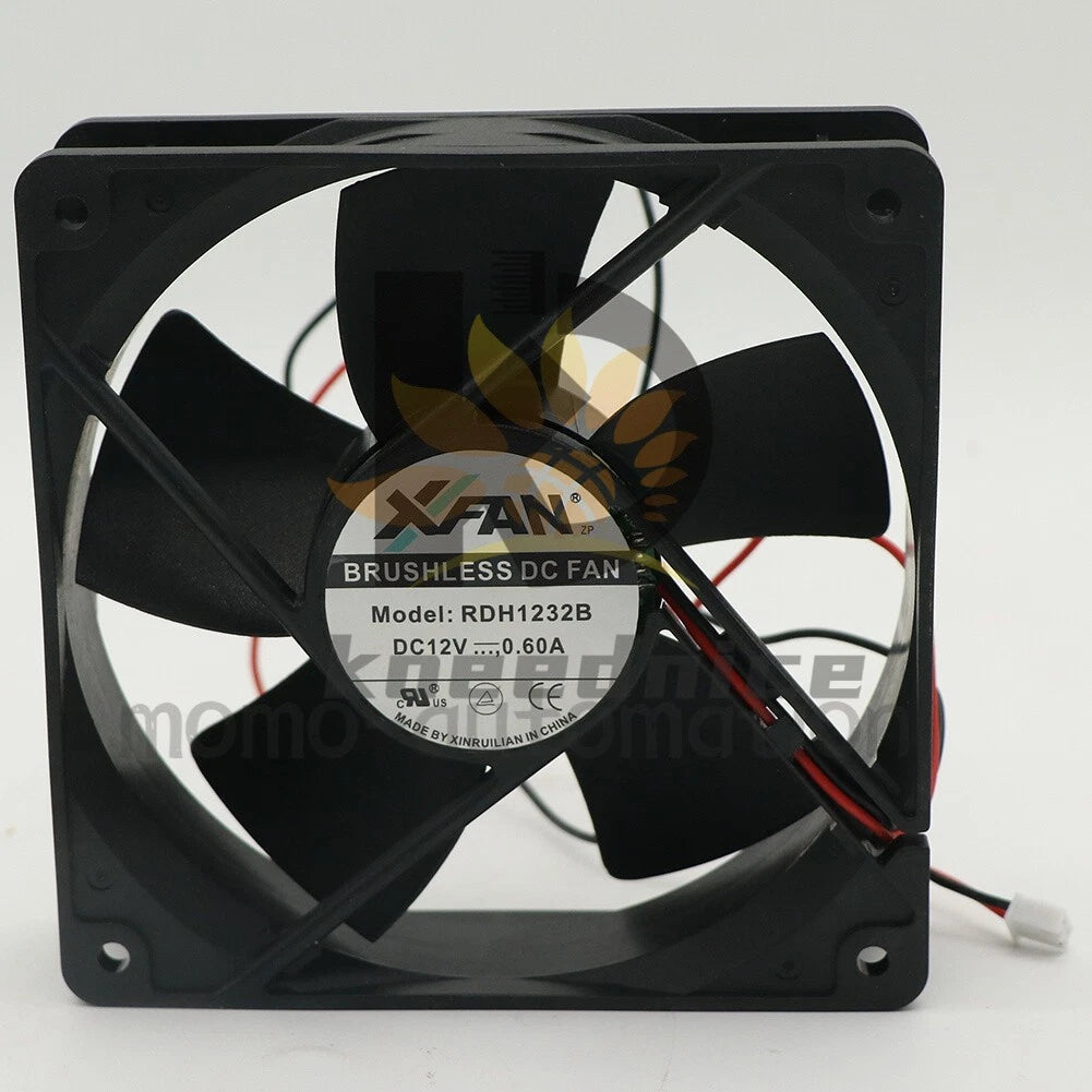 RDH1232B 12032 12V 0.60A 12CM 2-Wire Dual Ball Cooling Fan 1PCS #MO