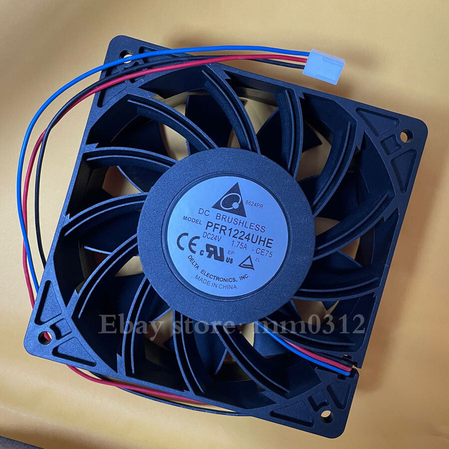 Delta PFR1224UHE-CE75 12038 24V 1.75A 3-wire gale volume cooling fan