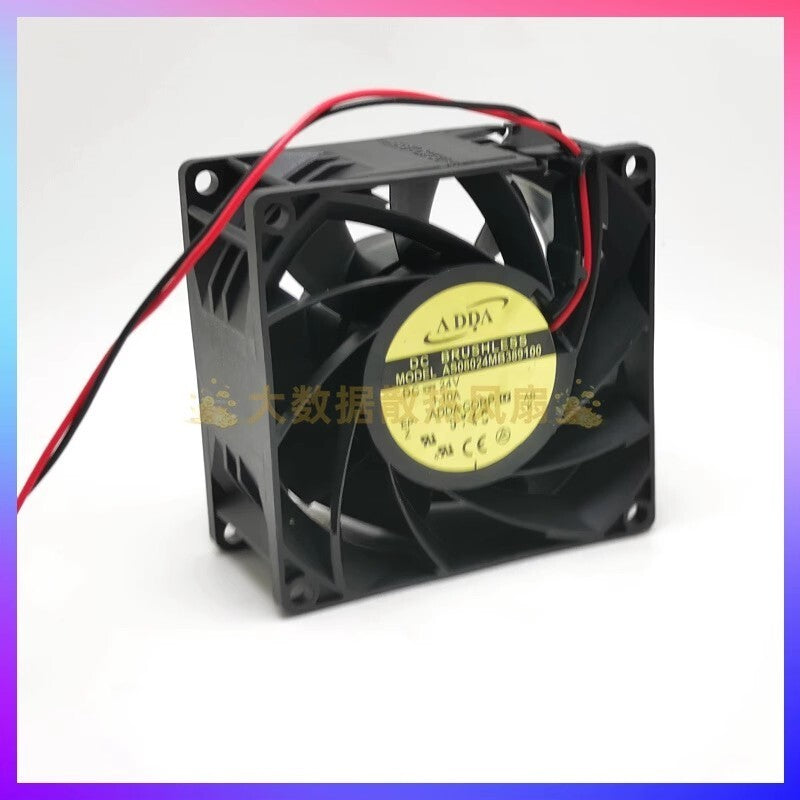 ADDA AS08024MB389100 8038 DC24V 1.10A 8CM 2-Wire Inverter Cooling Fan
