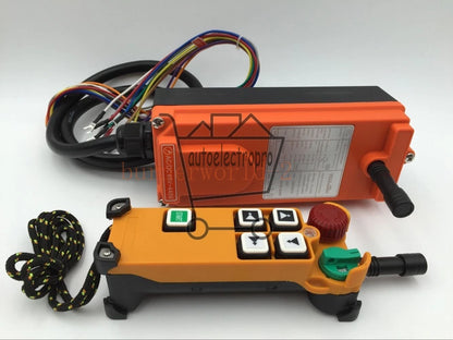 Industrial wireless 4 Channels 2 Speed Remote Control F21-4D Winch Hoist Crane ~