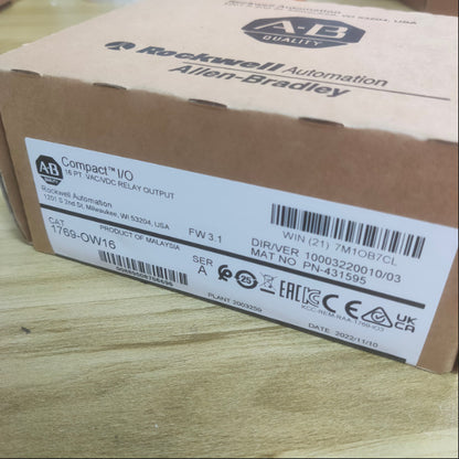 Allen-Bradley 1769-OW16 AB CompactLogix Relay Output Module NEW Sealed Allen-Bradley 1769-OW16 AB CompactLogix Relay Output Module NEW Sealed - ALLEN-BRADLEY