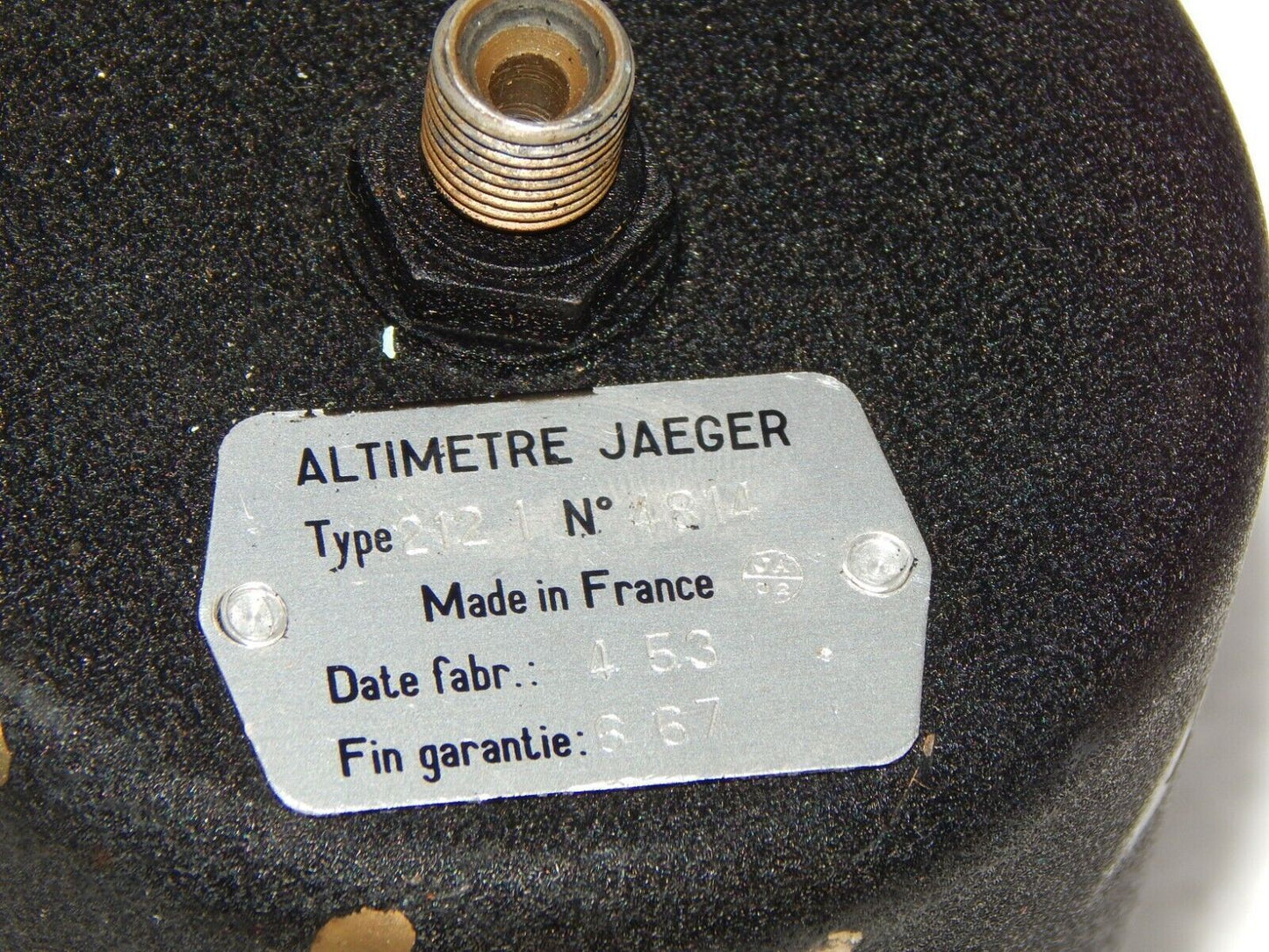 Used Aircraft Altimeter Indicator JAEGER Ation Flight Instrument - JAEGER