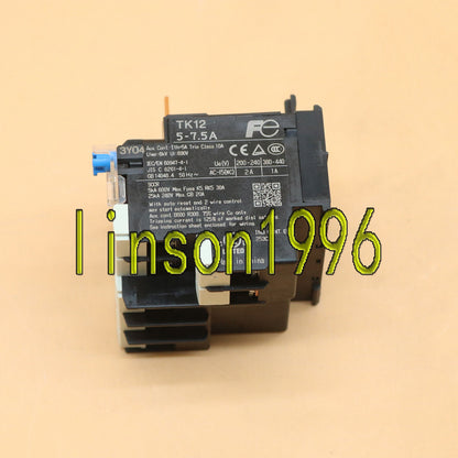 1PC Fuji TK12W Thermal Relay 5-7.5A Fast Ship - FUJI