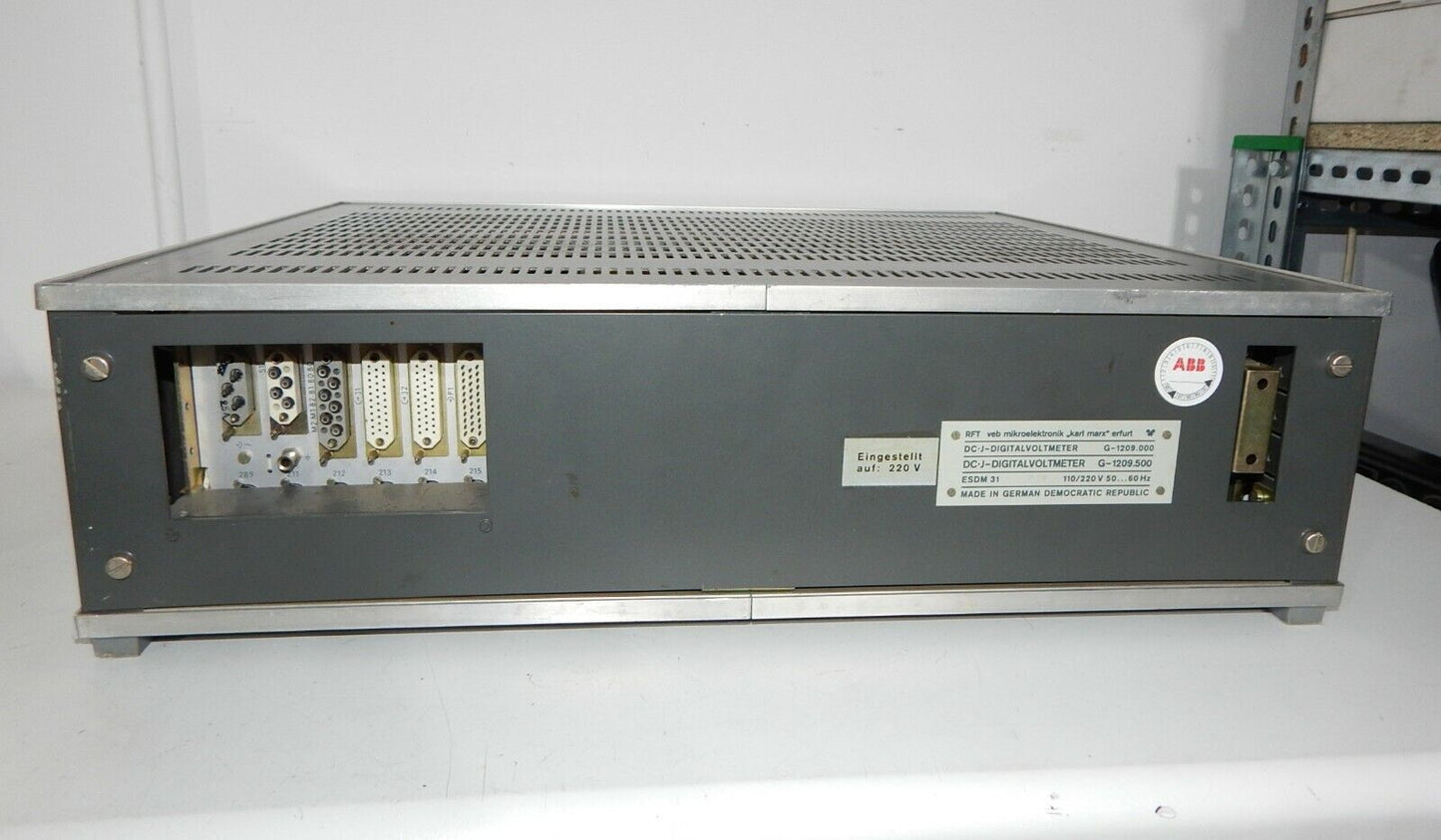 Used RFT DC J Digital Voltmeter G-1209.500 ESDM 31 – Nixie Tubes - RFT