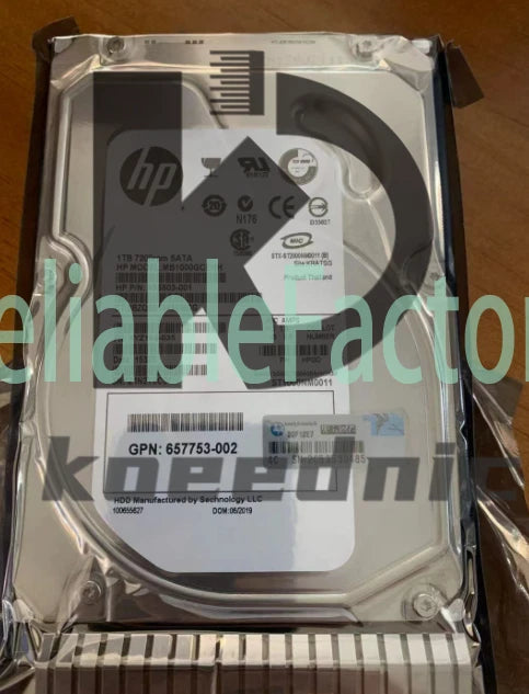 Fit HP 657750-B21 1TB 6G SATA 7.2K 3.5in MDL SC HDD Hard Drive 657739-001