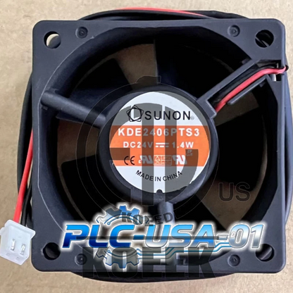 1PCS SUNON KDE2406PTS3 Inverter cooling fan DC 24V 1.4W 2-wire 6CM