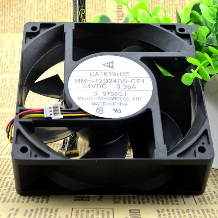 MITSUBISHI CA1619H25 MMF-12D24DS-CP1 Fan 24V 0.36A 120 * 120 * 38mm 3-wire