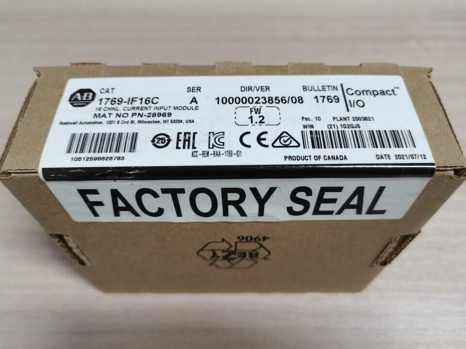 New Factory Sealed AB 1769IF16C CompactLogix 16 Pt Current Module - COMPACTLOGIX