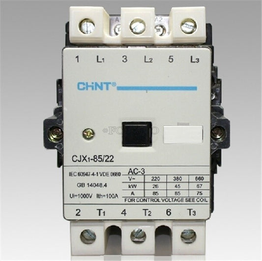 1Pcs  Chnt Ac Contactor CJX1-85/22 24V 36V 110V 220V 380V vo