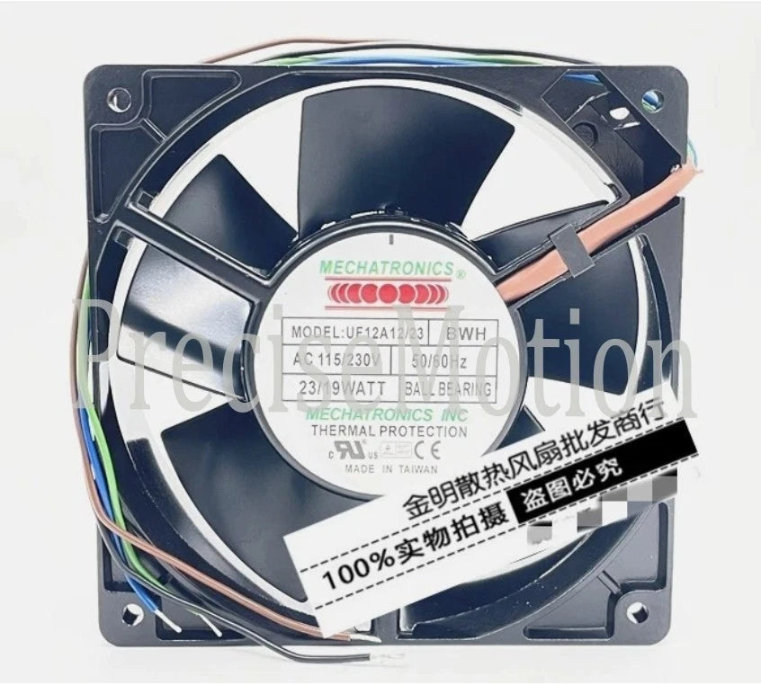 1PCS MECHATRONICS UF12A12/23 BWH 115V 230V Dual Voltage Axial Flow Cooling Fan.