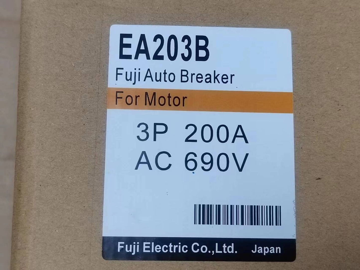 EA203B 3P 200A For Fuji Automation Auto Circuit Breaker