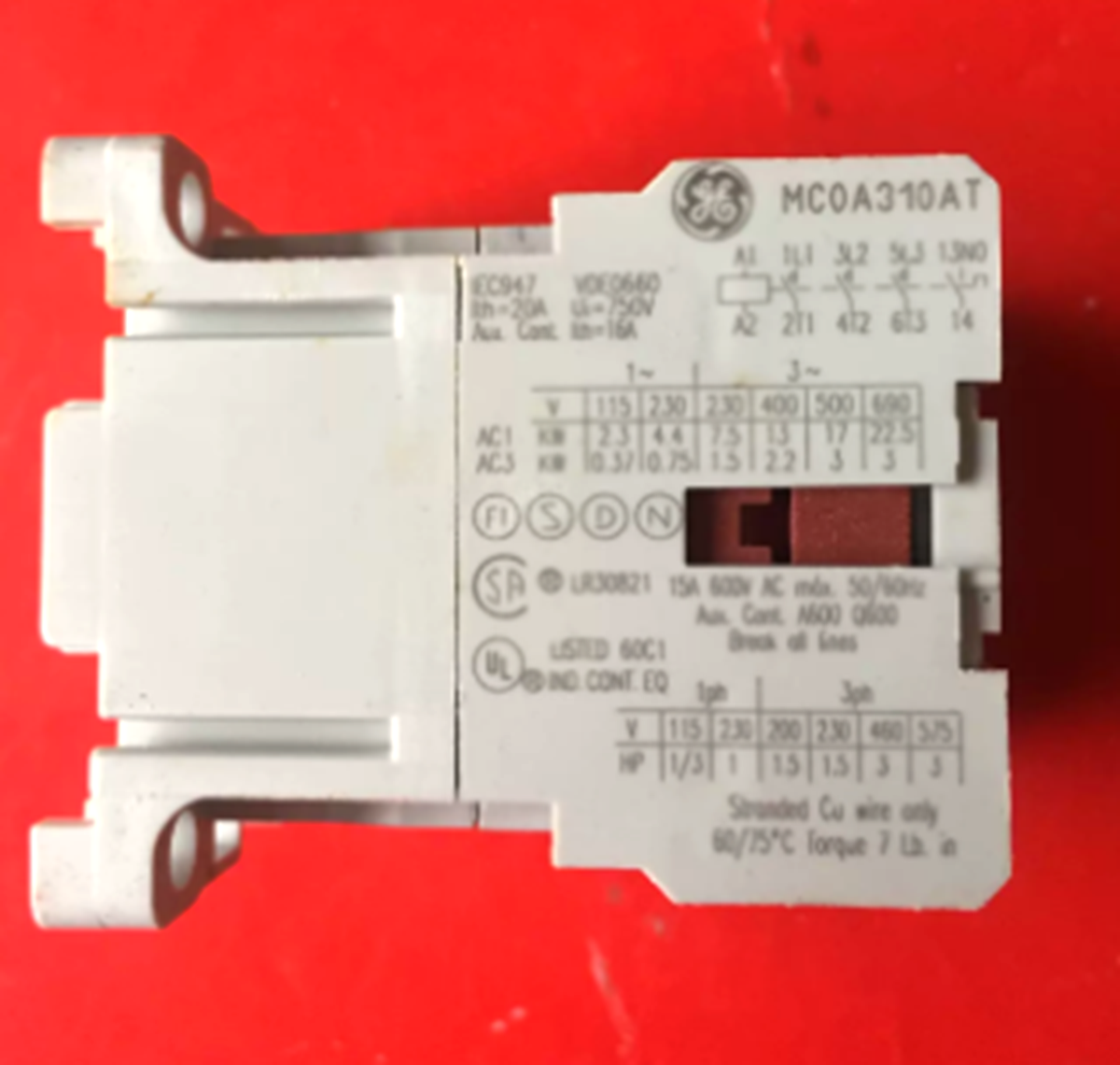 GE MC0A310AT Contactor - GE