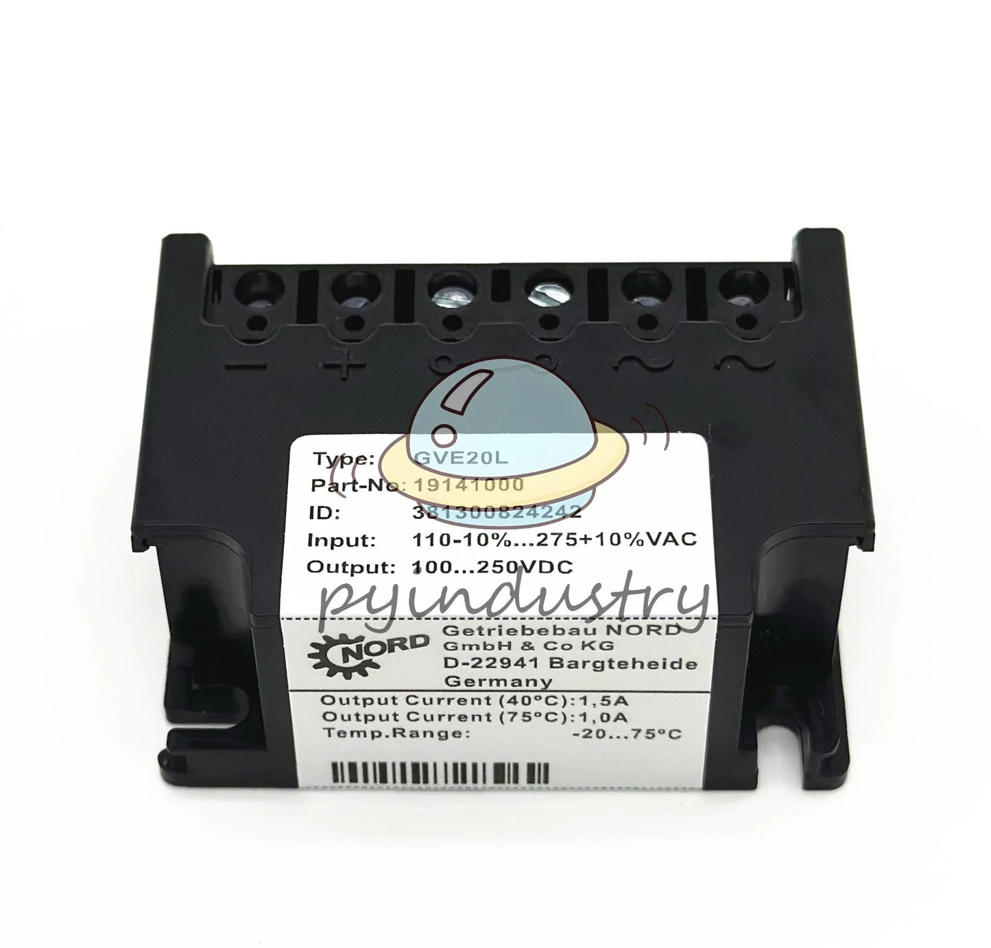 NORD Brake Rectifier GVE20L 19141000 110V-10%...275V+10%VAC 100...250VDC