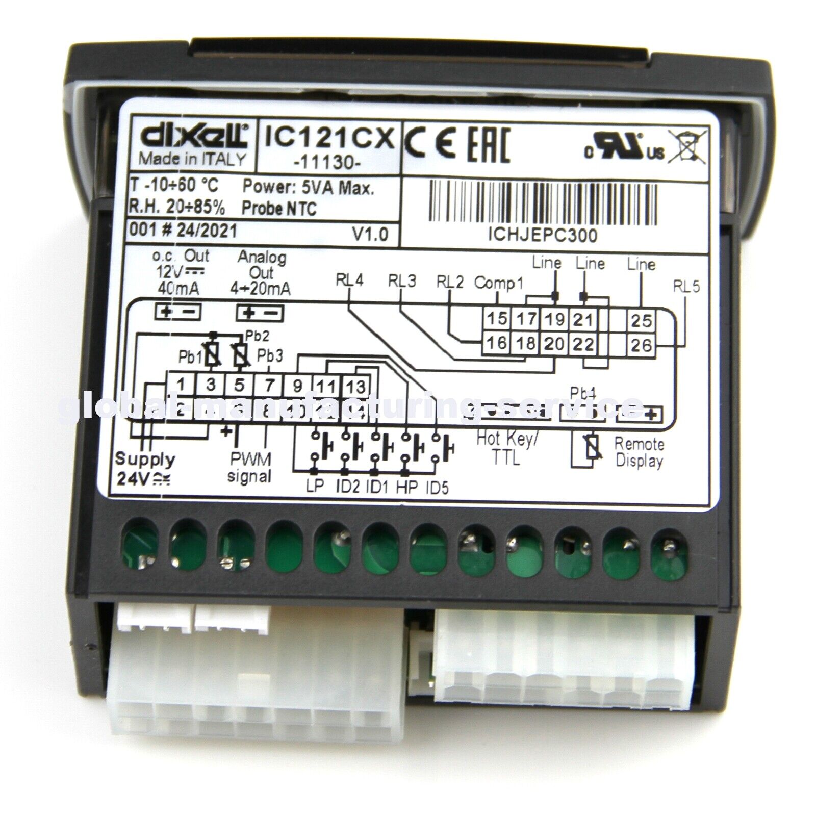DIXELL IC121CX-11130 Professional Temperature Controller with Adjustments - DIXELL