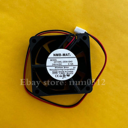 1pcs NMB 2410ML-05W-B40 6025 24V 0.12A 2-wire mute inverter cooling fan