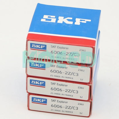6006-2Z Deep Groove Ball Bearings 30x55x13 mm.