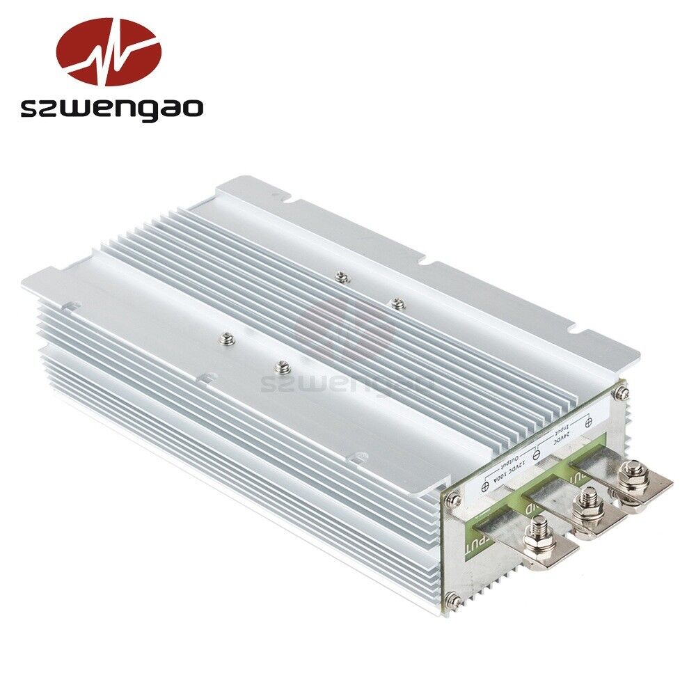 new Car 24V to 13.8V 80A 1100W Step-Down DC-DC Waterproof Power Converter - CAR