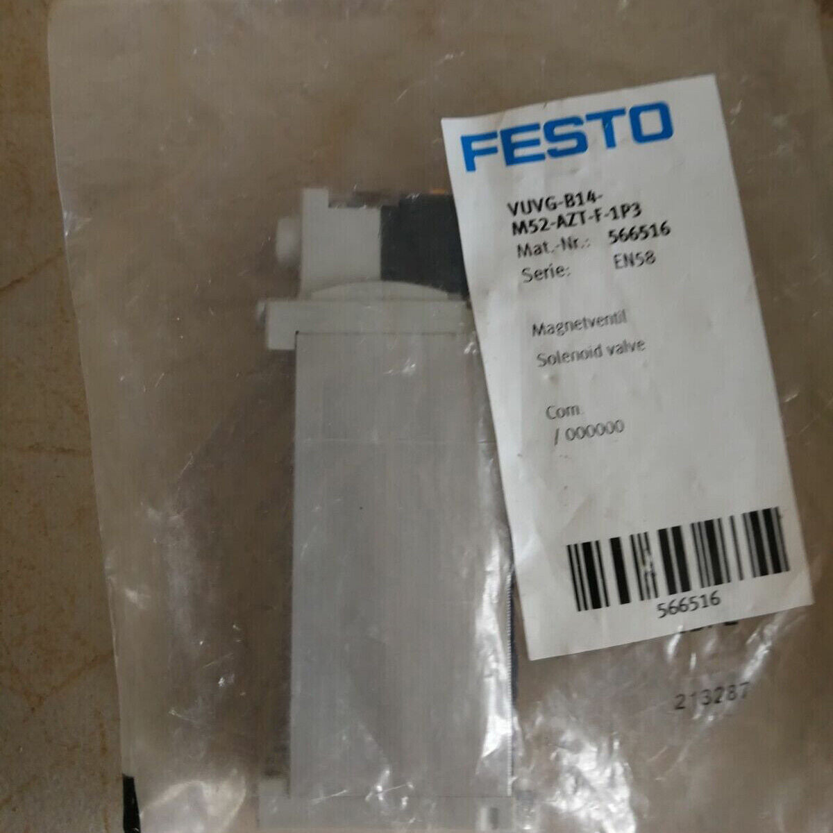 FESTO VUVG-B14-M52-AZT-F-1P3 Solenoid Valve Spot Stock - FESTO
