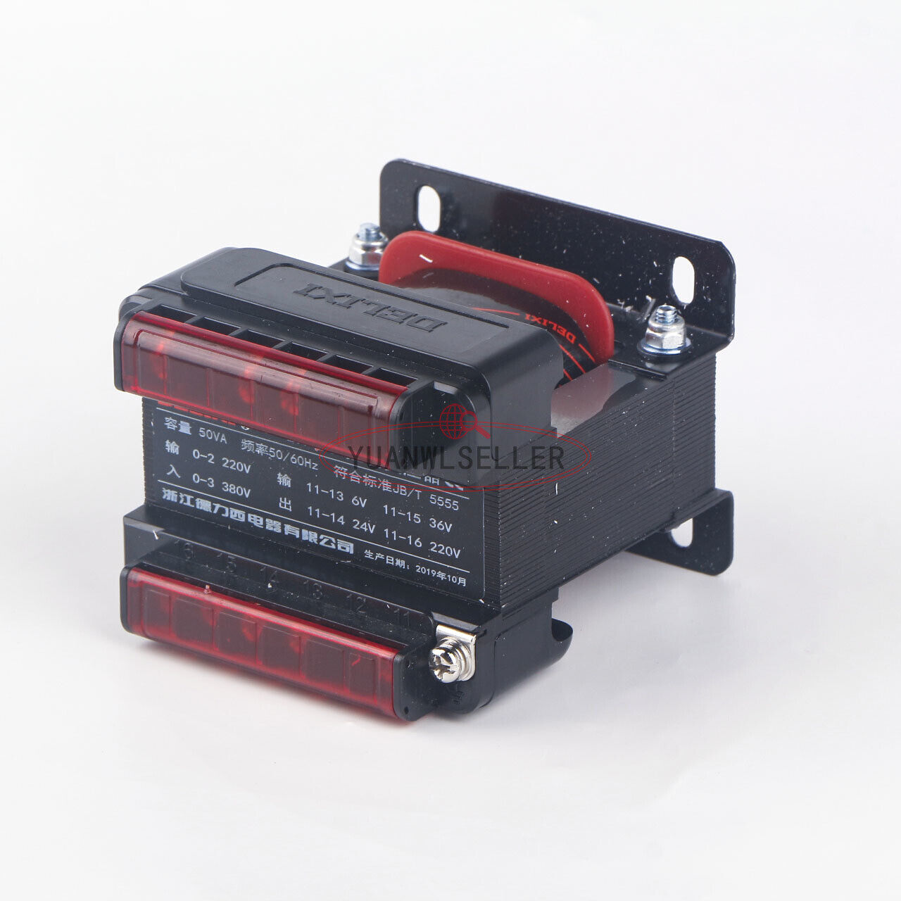 DELIXI Control Transformer BK-50VA 380V/220V to 220V/36V/24V/6V - DELIXI