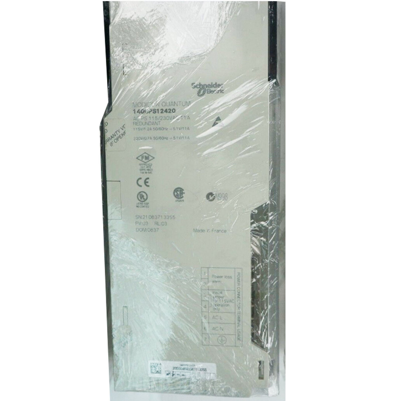 SCHNEIDER 140CPS12420: Power Supply for Industrial Applications - SCHNEIDER
