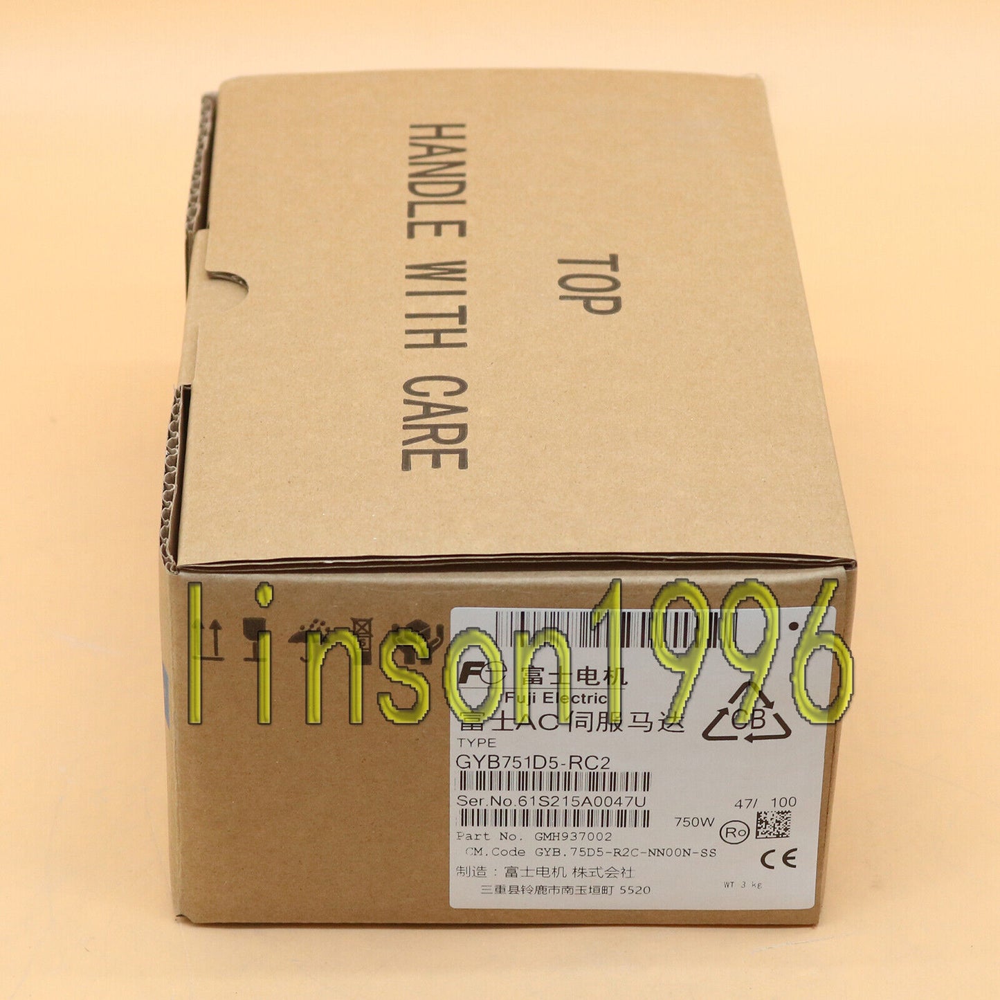 New One FUJI Servo Motor GYB751D5-RC2 750W In Box - ONE FUJI