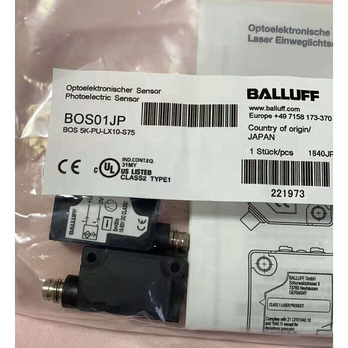 1PC BALLUFF BOS 5K-PU-LX10-S75 Proximity Switch, 1-Year Warranty - BALLUFF