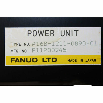 Used Fanuc A16B-1211-0890 Power Unit – Tested in Good Condition - FANUC