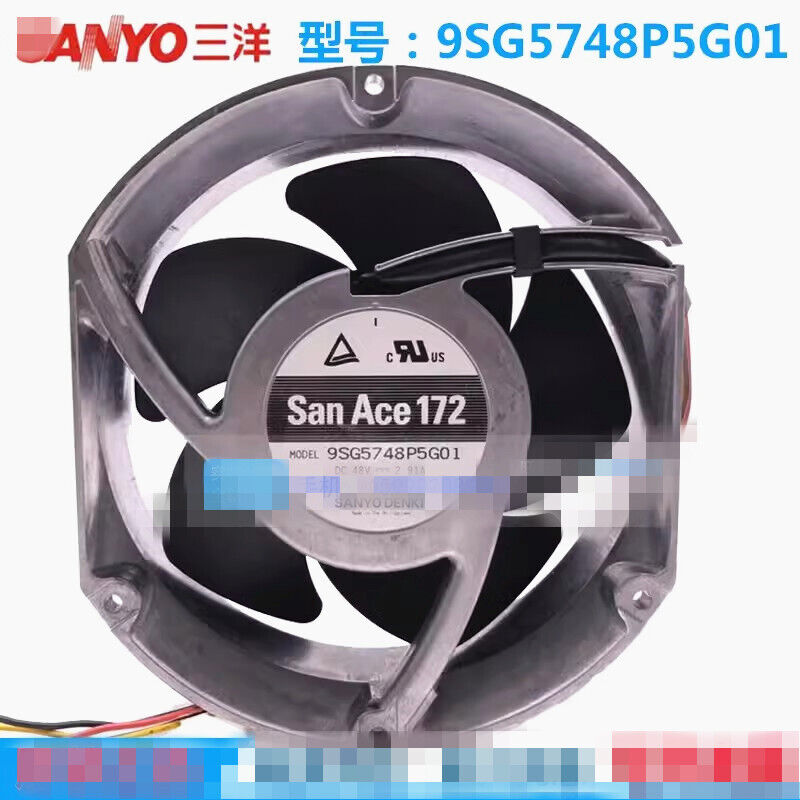 new SANYO 9SG5748P5G01 48V 17CM 17251 2.91A Inverter cooling Fan 4-wire - SANYO