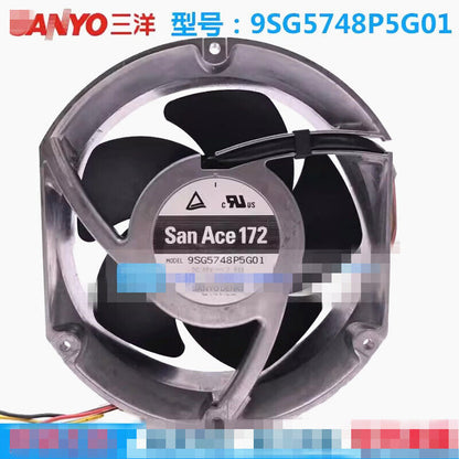 new SANYO 9SG5748P5G01 48V 17CM 17251 2.91A Inverter cooling Fan 4-wire - SANYO