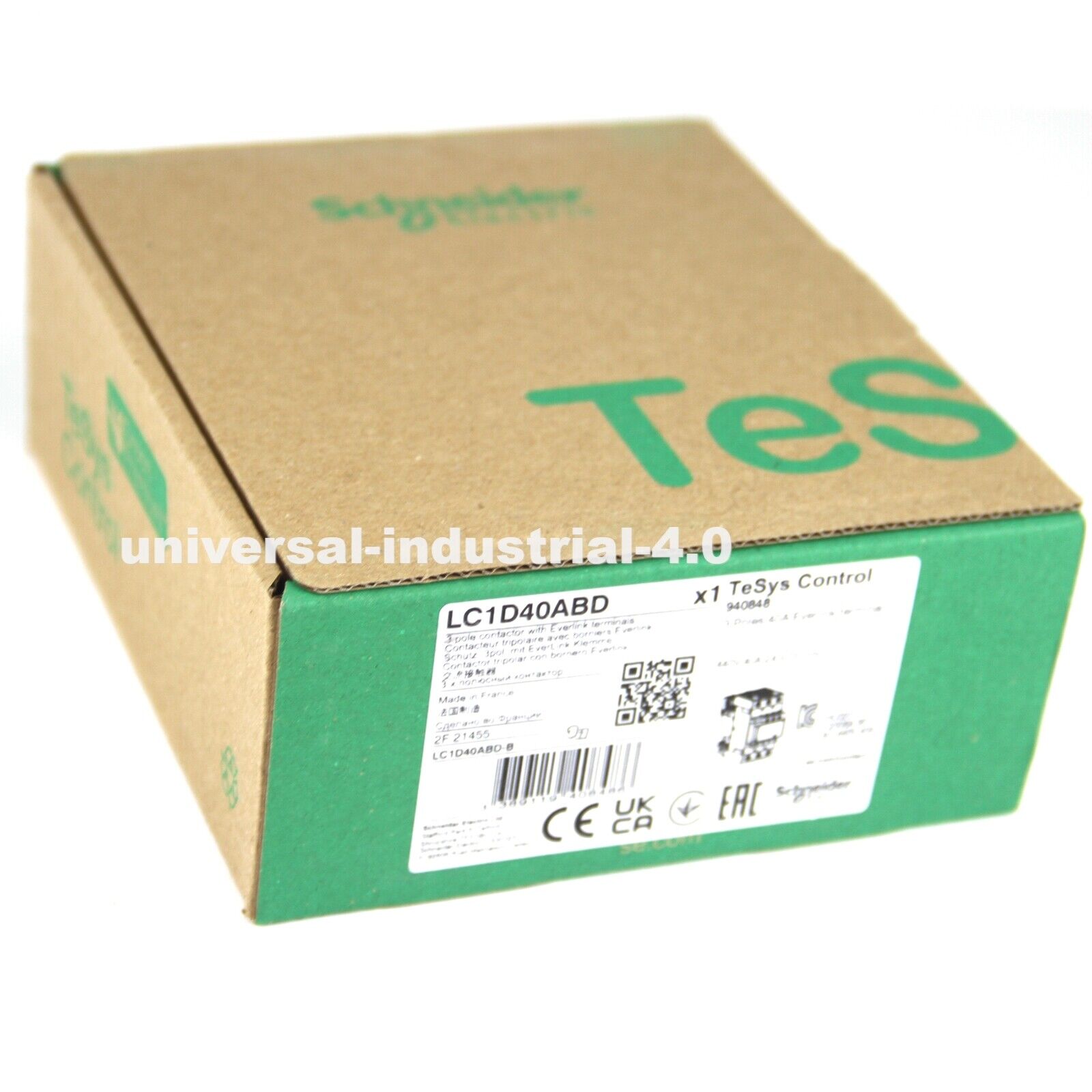NEW SCHNEIDER LC1D40ABD PLC Contactor with 40A rated Plug and Play functionality - SCHNEIDER