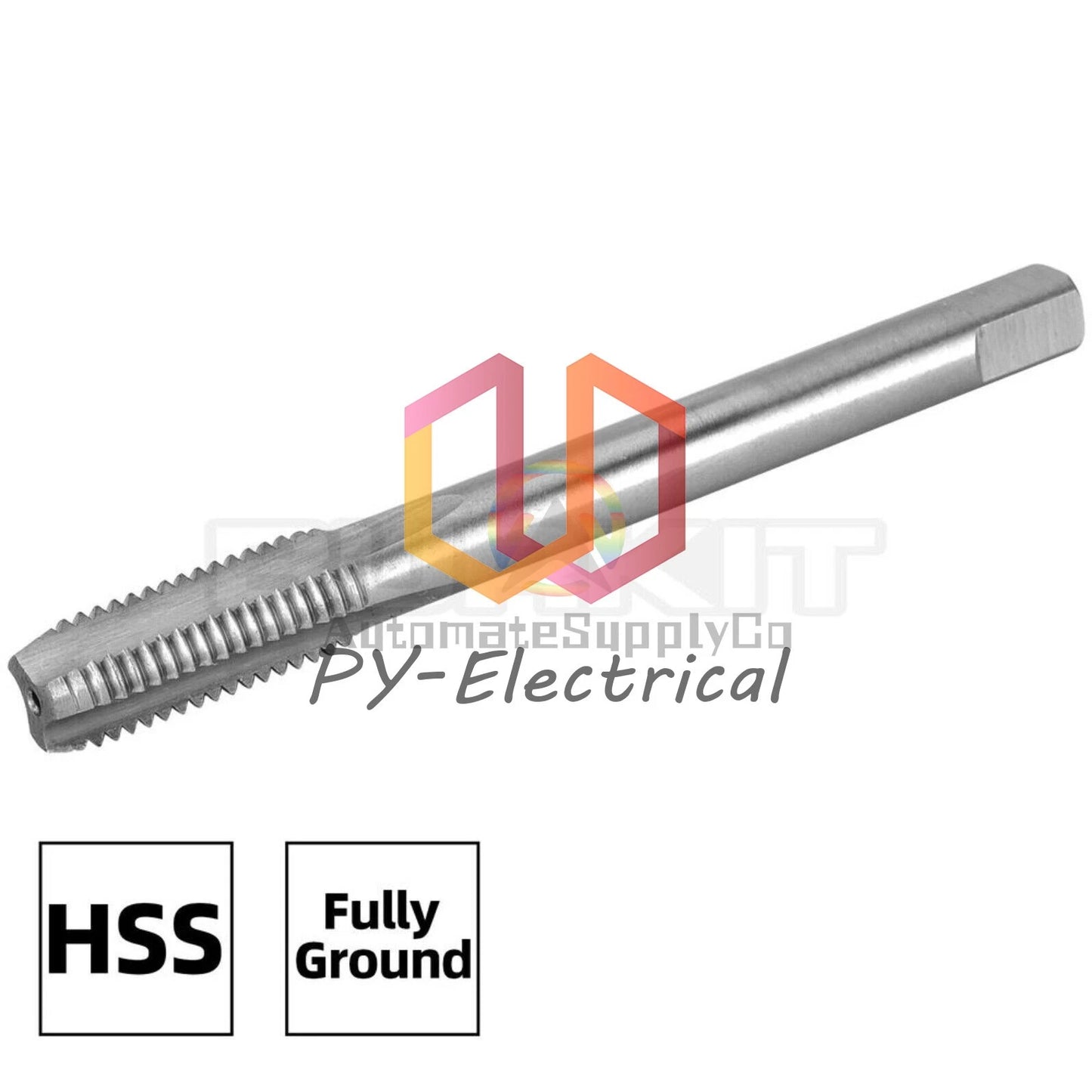 M8 X 0.8 Thread Tap Right Hand, HSS M8x0.8 Straight Fluted Machine Tap