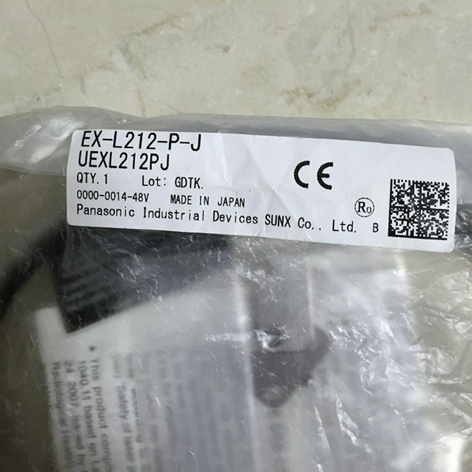 Panasonic SUNX Sensor EX-L212-P-J 1-Year Warranty - PANASONIC