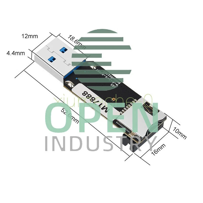 1PCS For EMMC ADAPTER V2 USB3.0 Reader MKS EMMC Module Micro SD TF Card MKS Pi