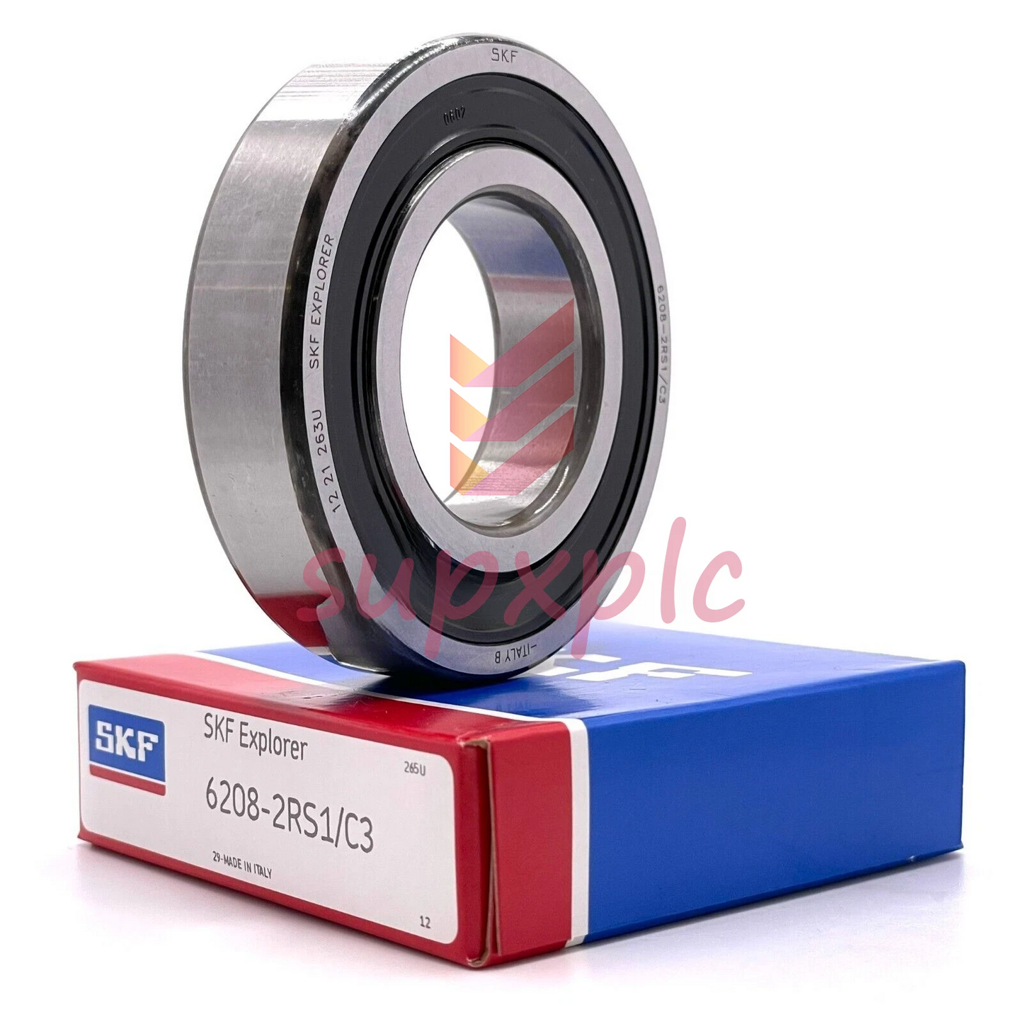 SKF 6208-2RS1/C3 DEEP GROOVE BALL BEARING, RUBBER SEALED 40x80x18 (mm)